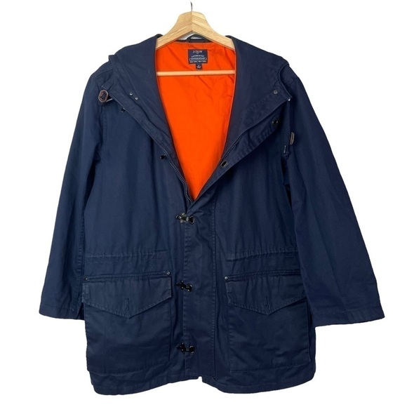J. Crew Navy Blue Range Cargo Utility Jacket M - Picture 1 of 5